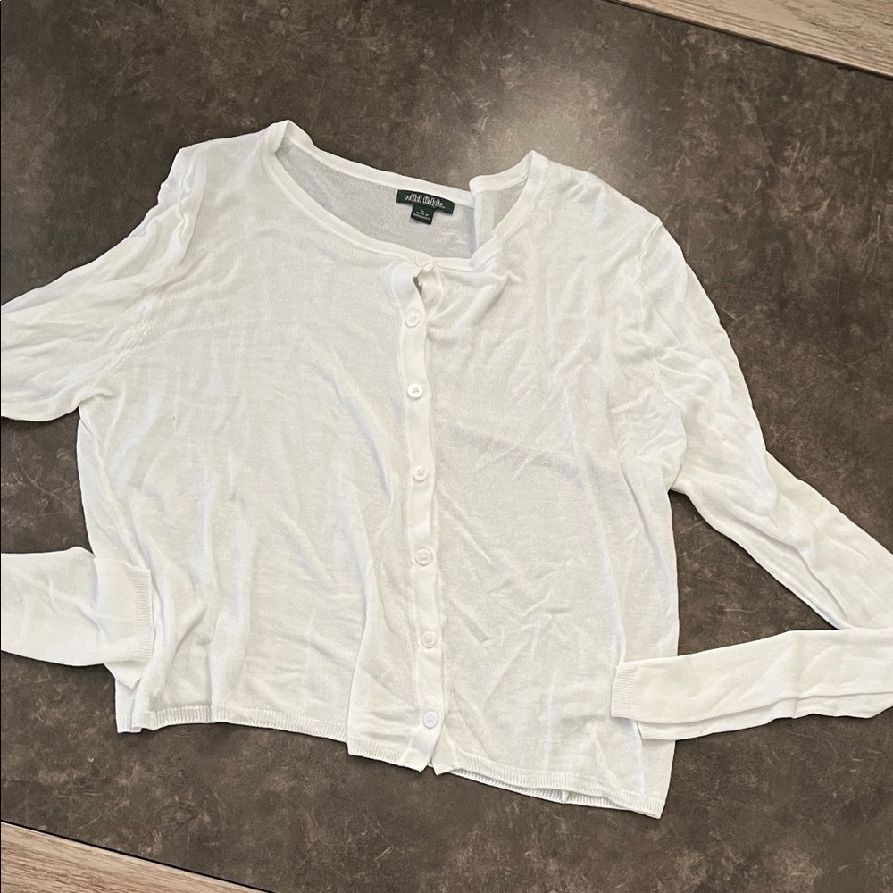Wild fable white cardigan